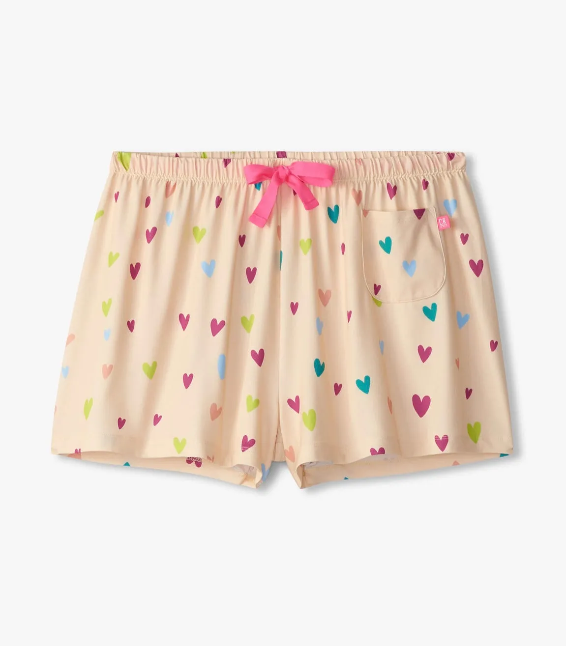 Capelton Road PJ Shorts In A Bag - Jelly Bean Hearts