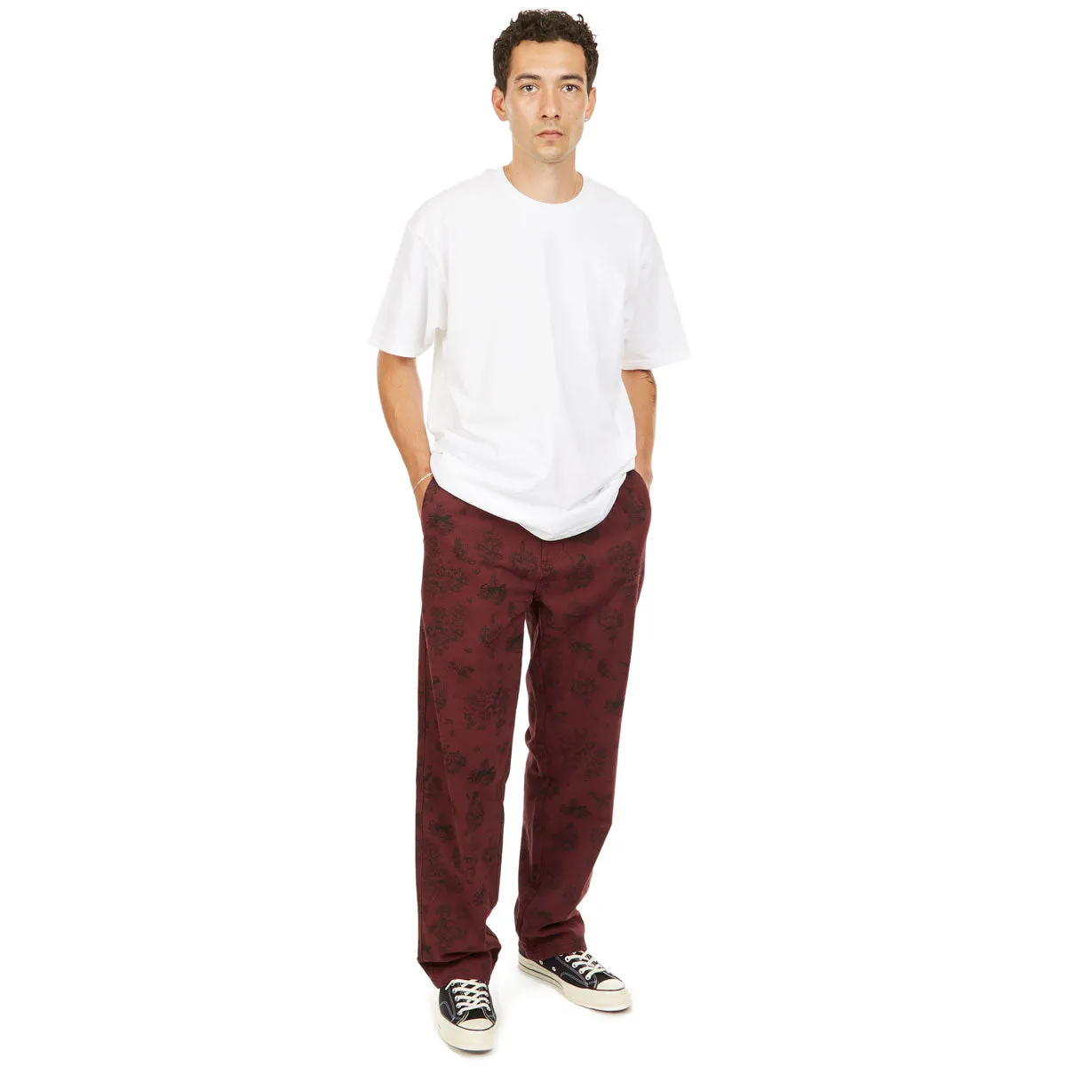CCS Original Relaxed Toile Chino Pants - Oxblood