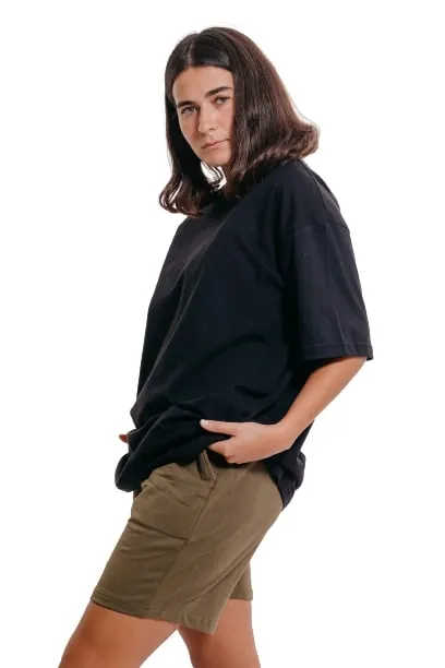 Colorful Comfy Sweatshorts-Olive