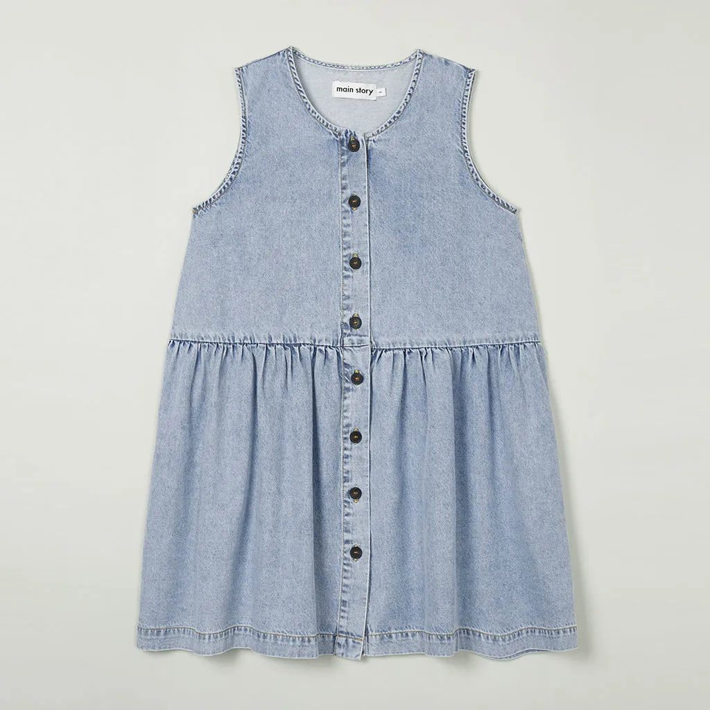 Dress Button Fade Out Blue