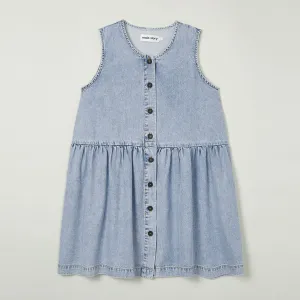 Dress Button Fade Out Blue