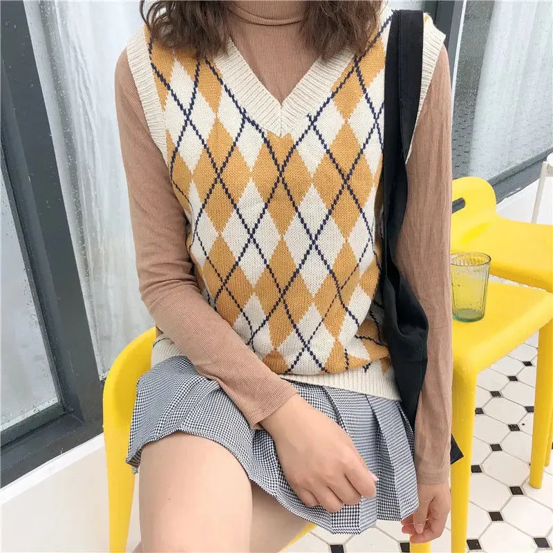 Fashion Casual Tank Tops Pullover Elasticity Sweater Spring Sleeveless V-Neck