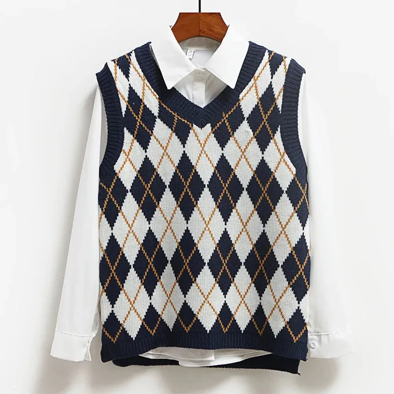 Fashion Casual Tank Tops Pullover Elasticity Sweater Spring Sleeveless V-Neck