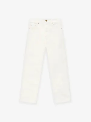 Fear of God Essentials Relaxed 5 Pocket Jeans in Cloud Dancer