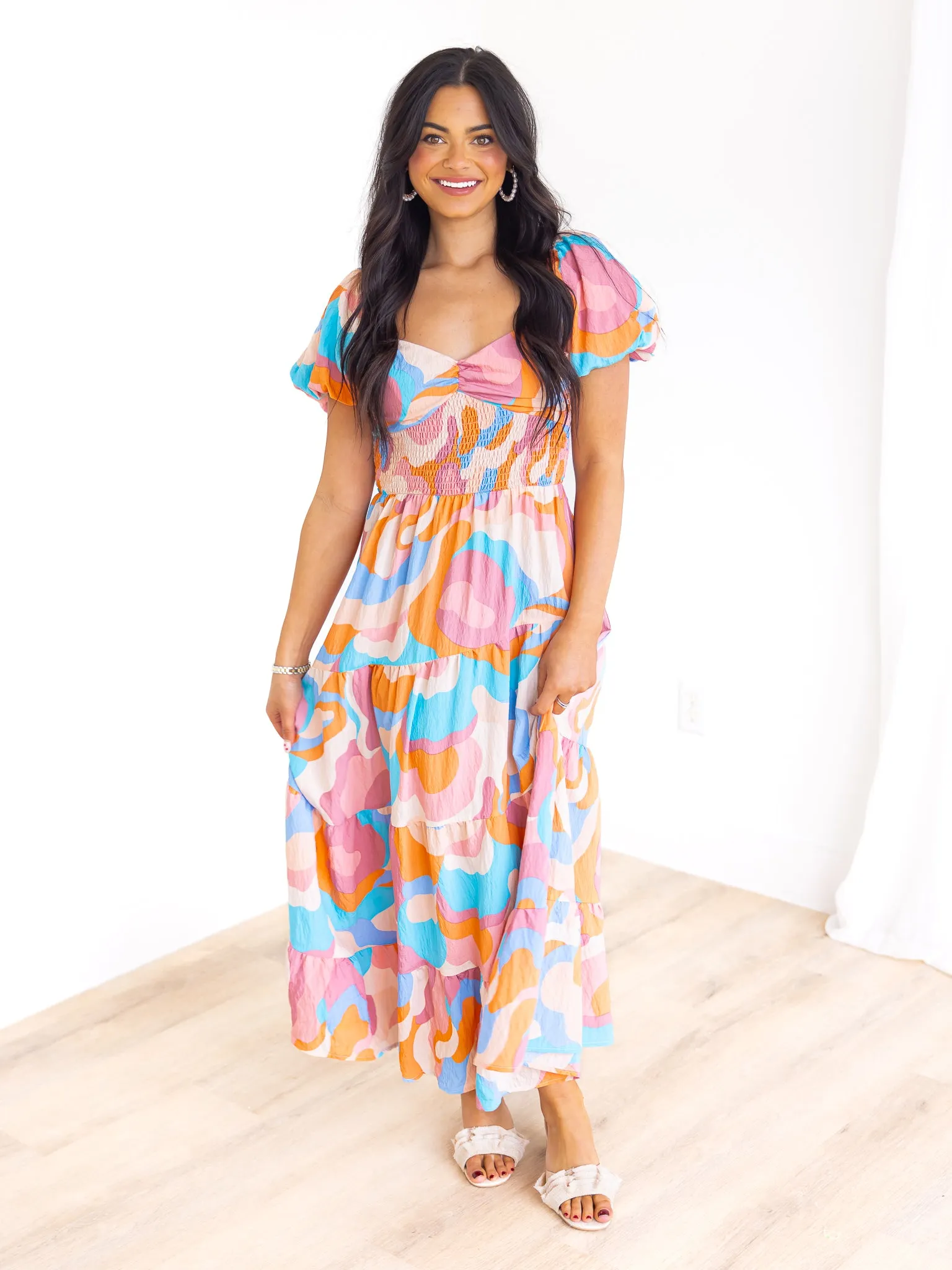 I'm A Believer Print Maxi Dress