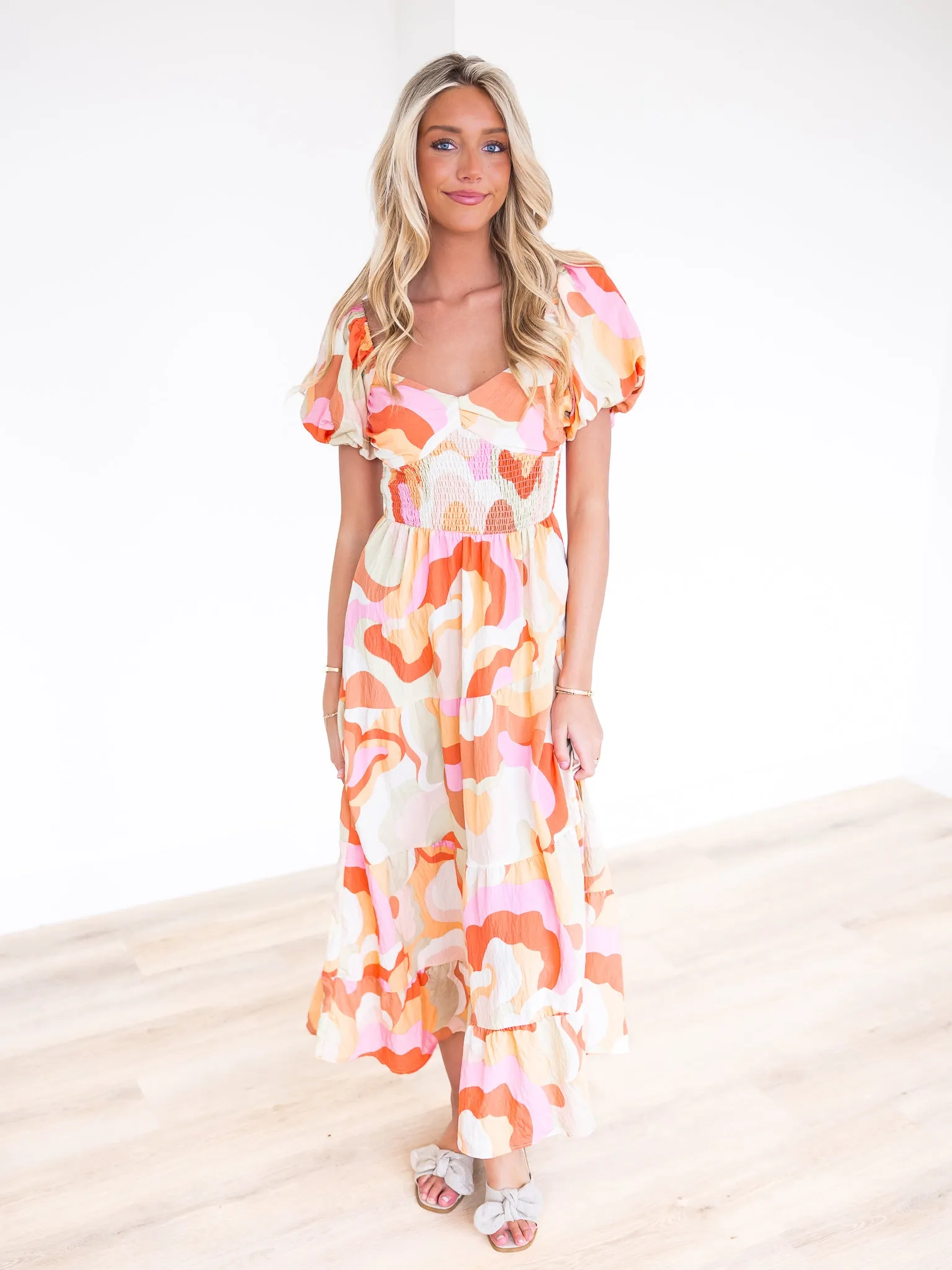 I'm A Believer Print Maxi Dress