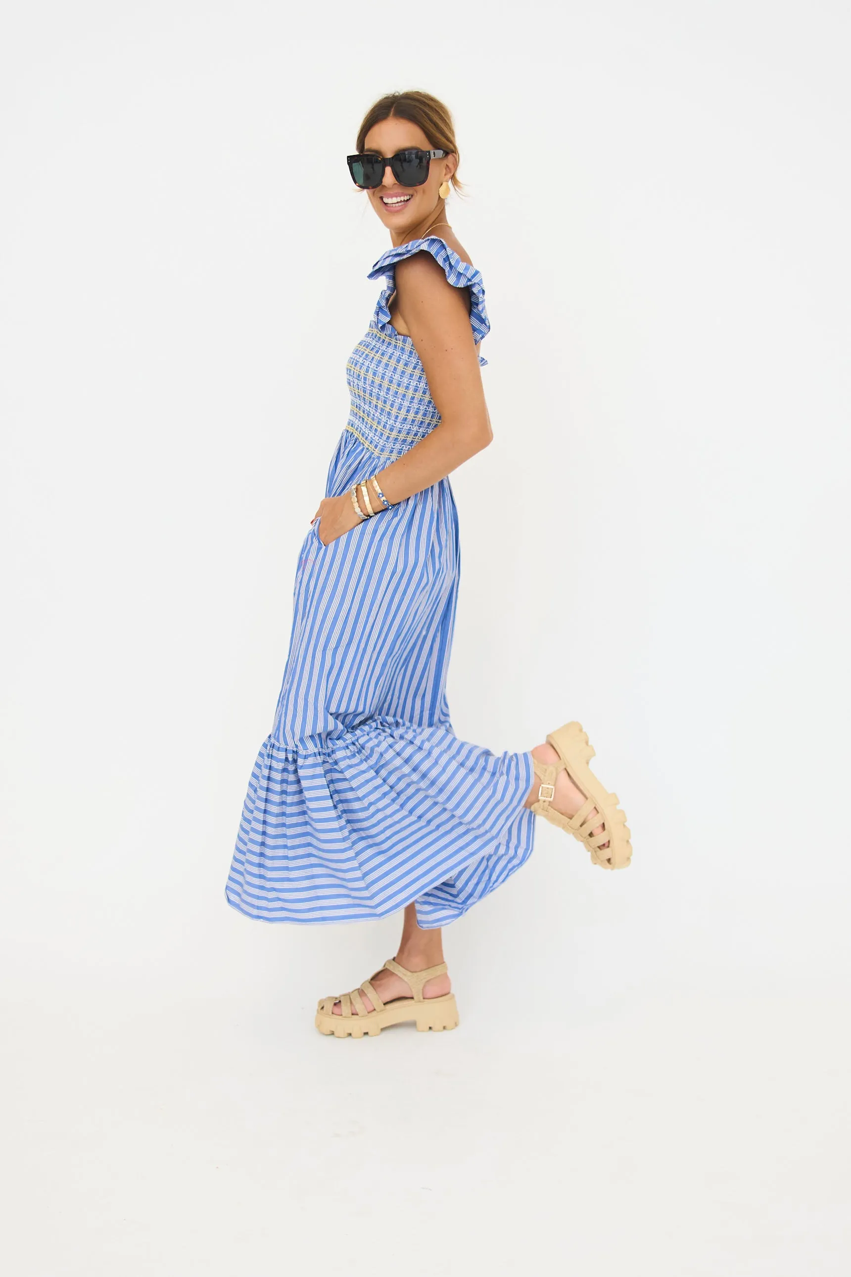 Jayne Stripe Maxi Dress