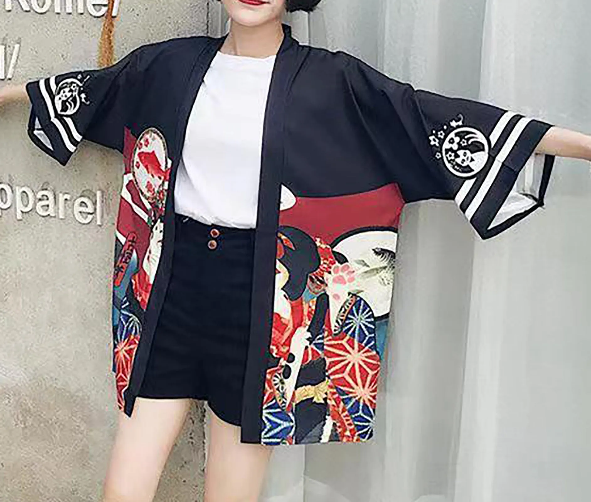 K10-Kimono Cardigan Cute Tops