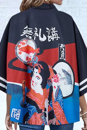 K10-Kimono Cardigan Cute Tops