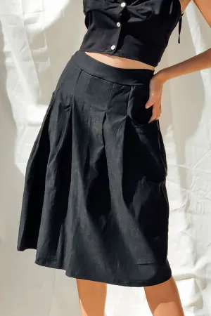 Kora Midi Skirt with Pockets