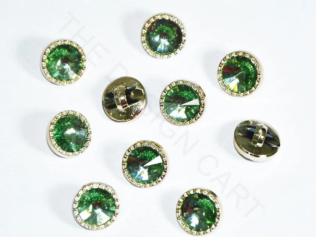 Light Green Circular Acrylic Buttons