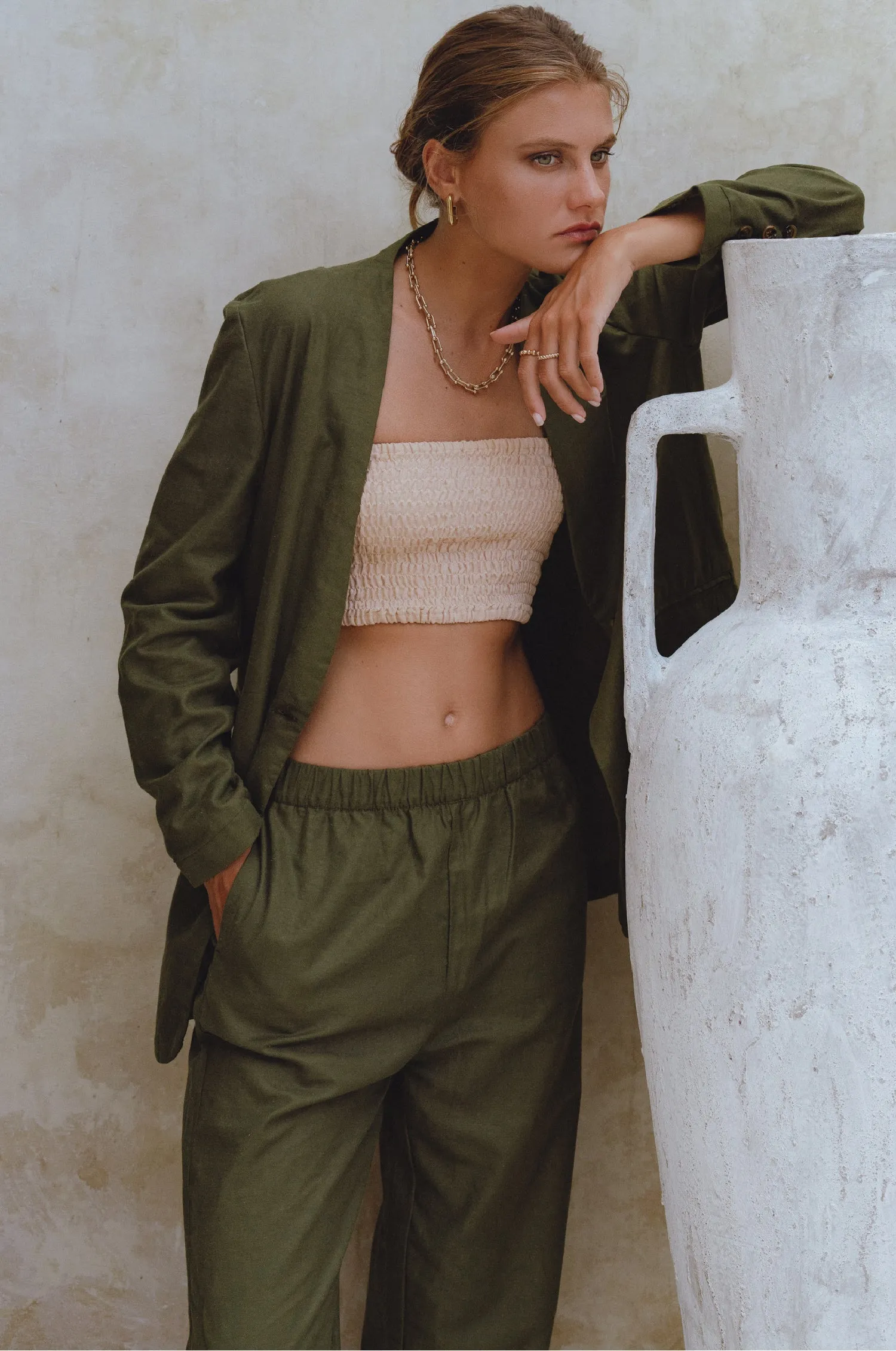 Mia Linen Blazer