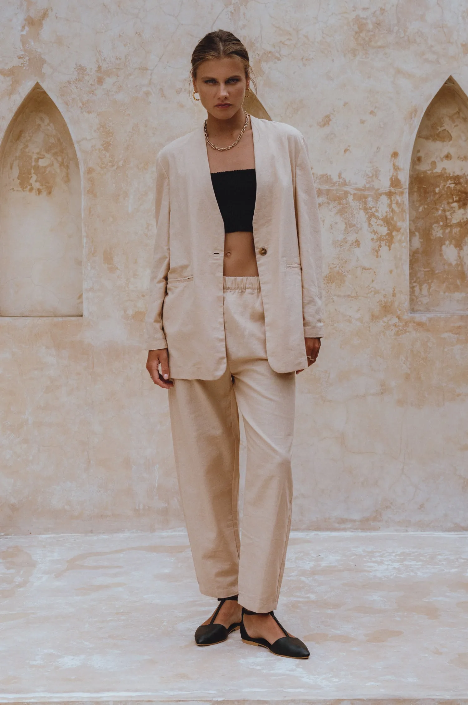 Mia Linen Blazer