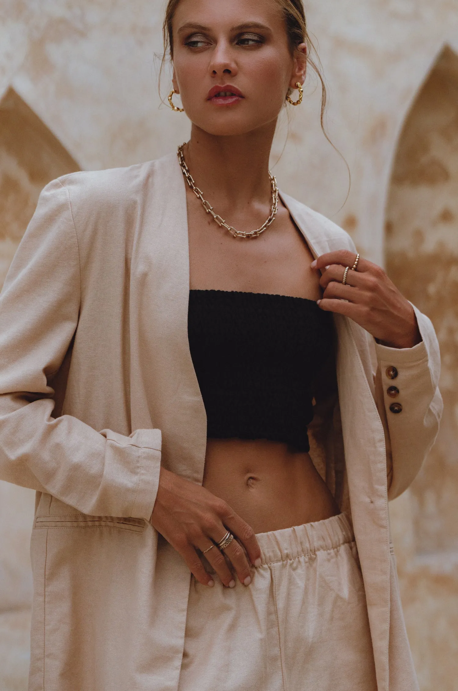 Mia Linen Blazer