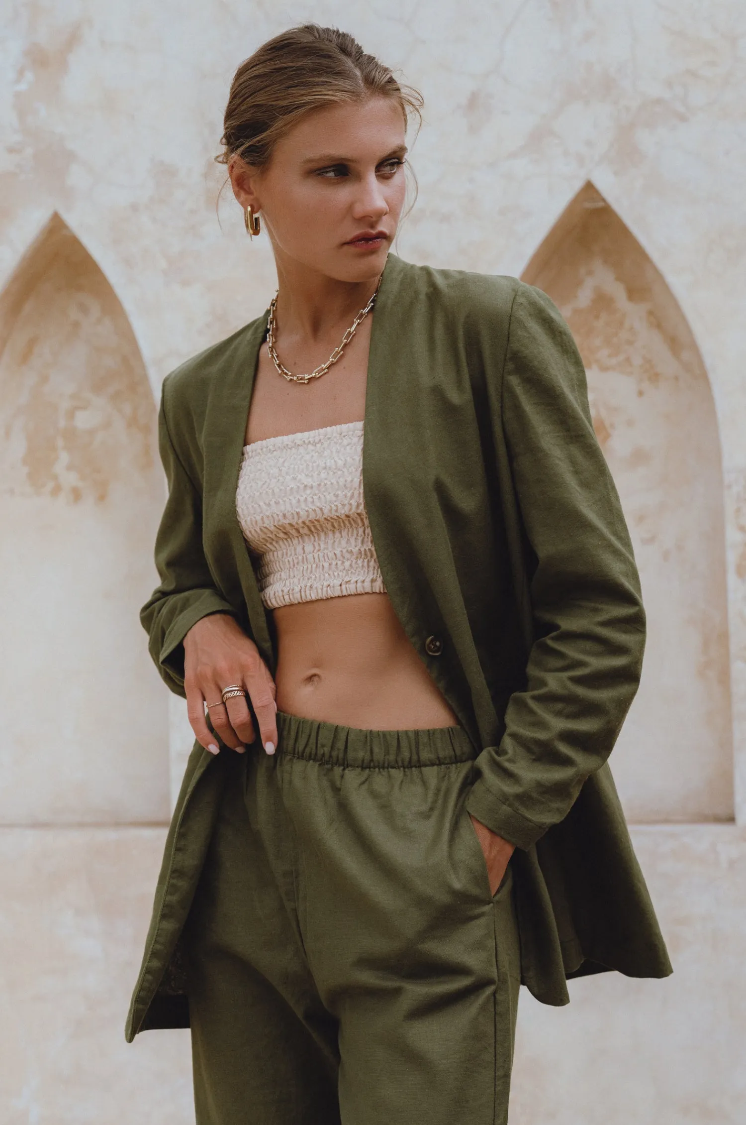 Mia Linen Blazer