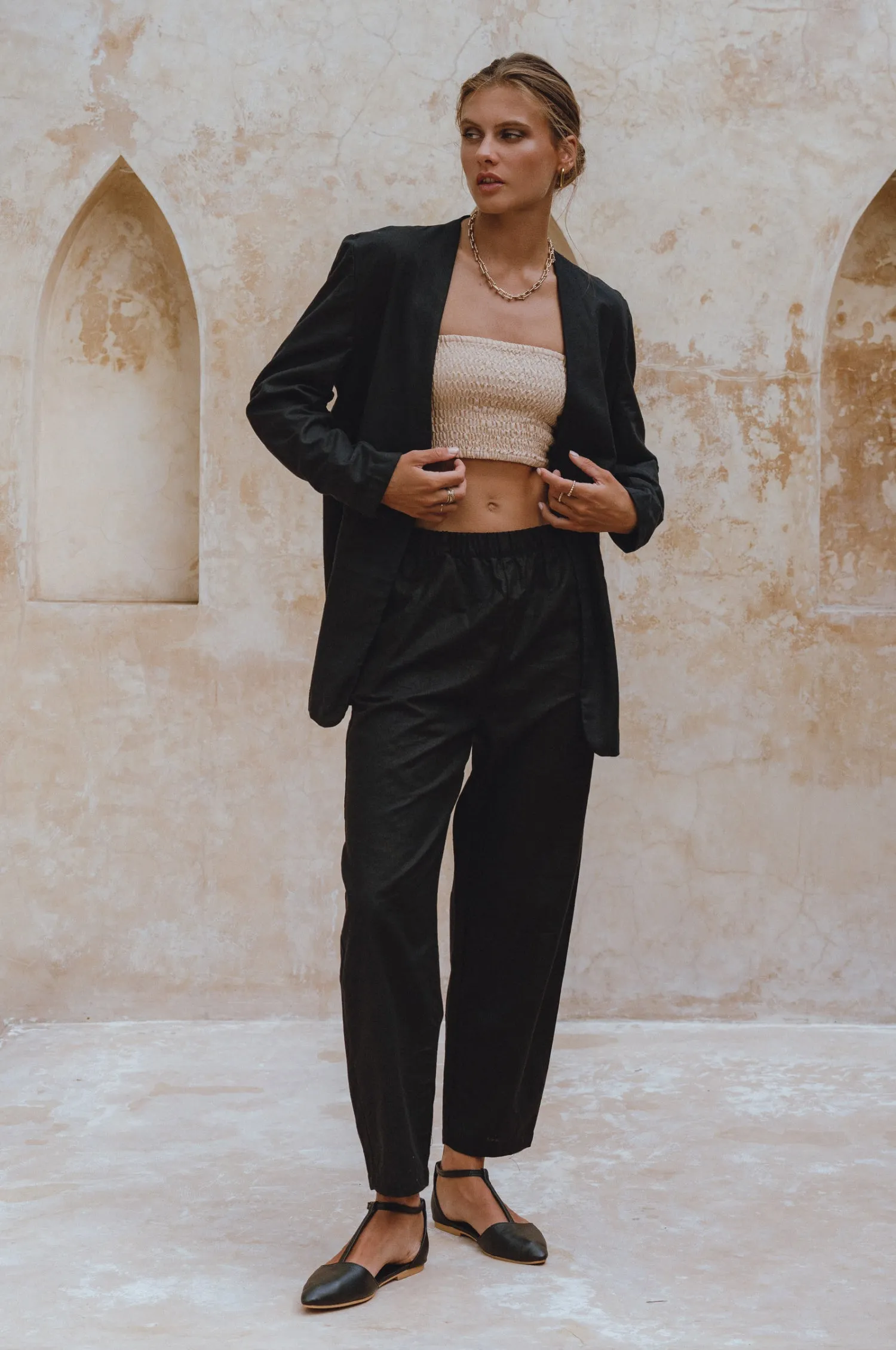 Mia Linen Blazer