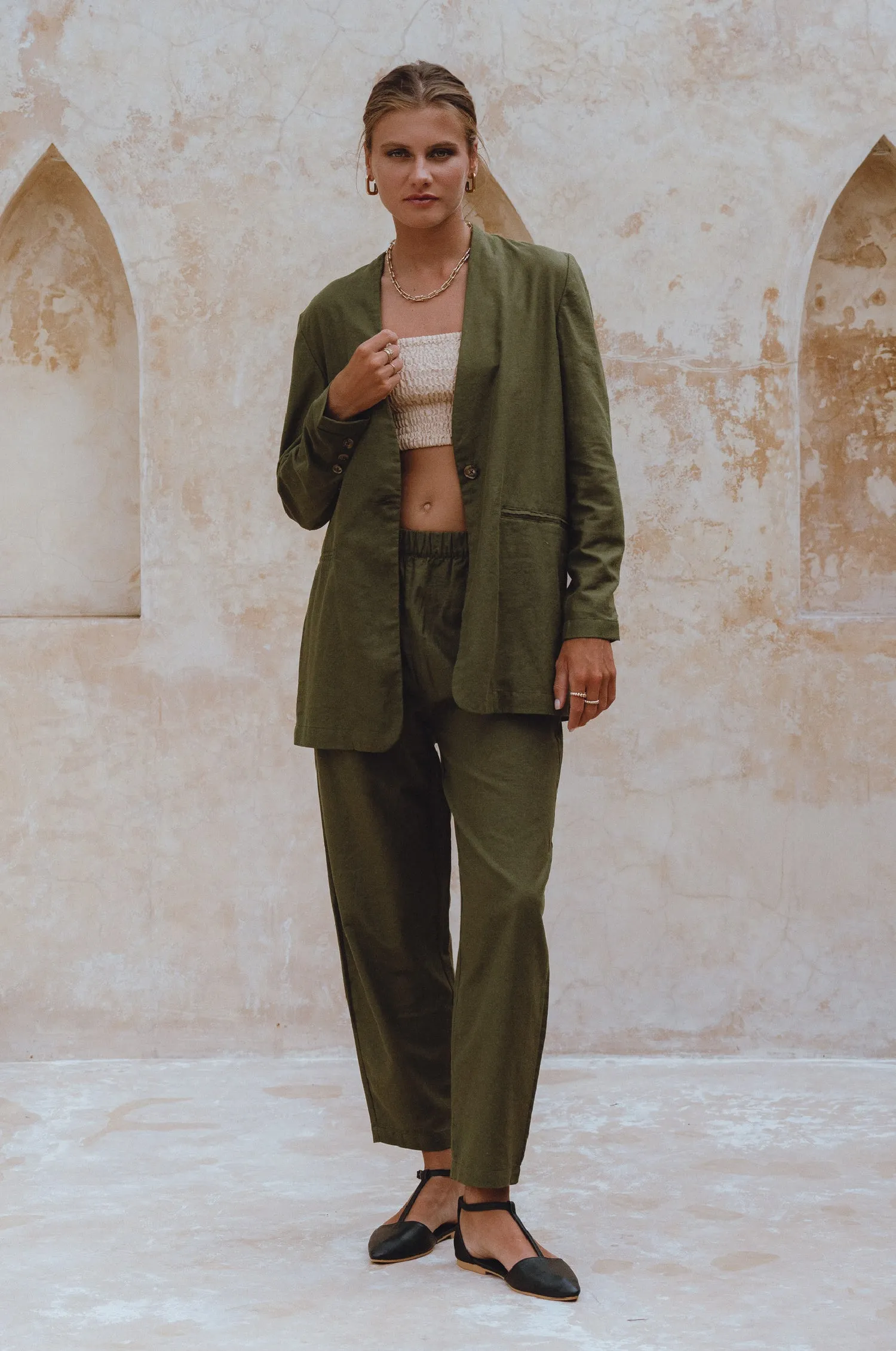 Mia Linen Blazer