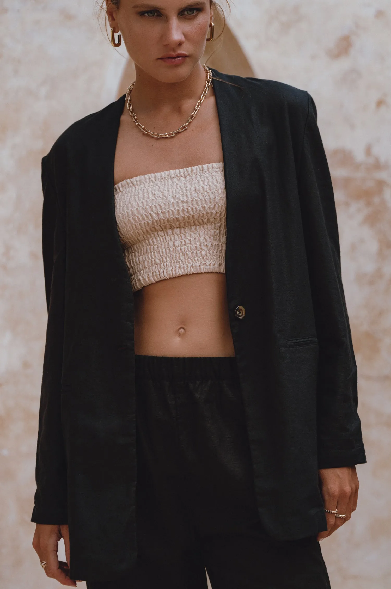 Mia Linen Blazer