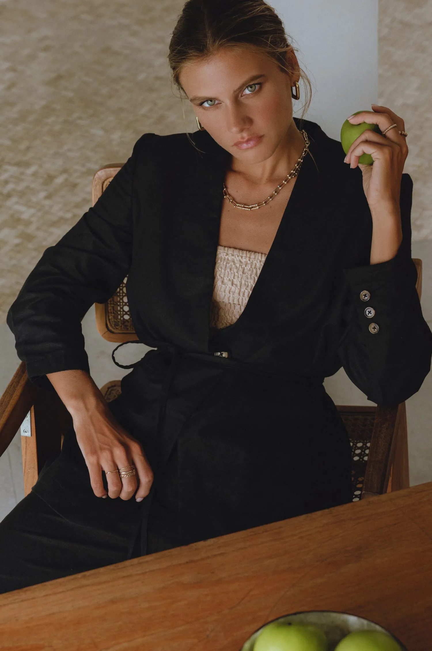 Mia Linen Blazer