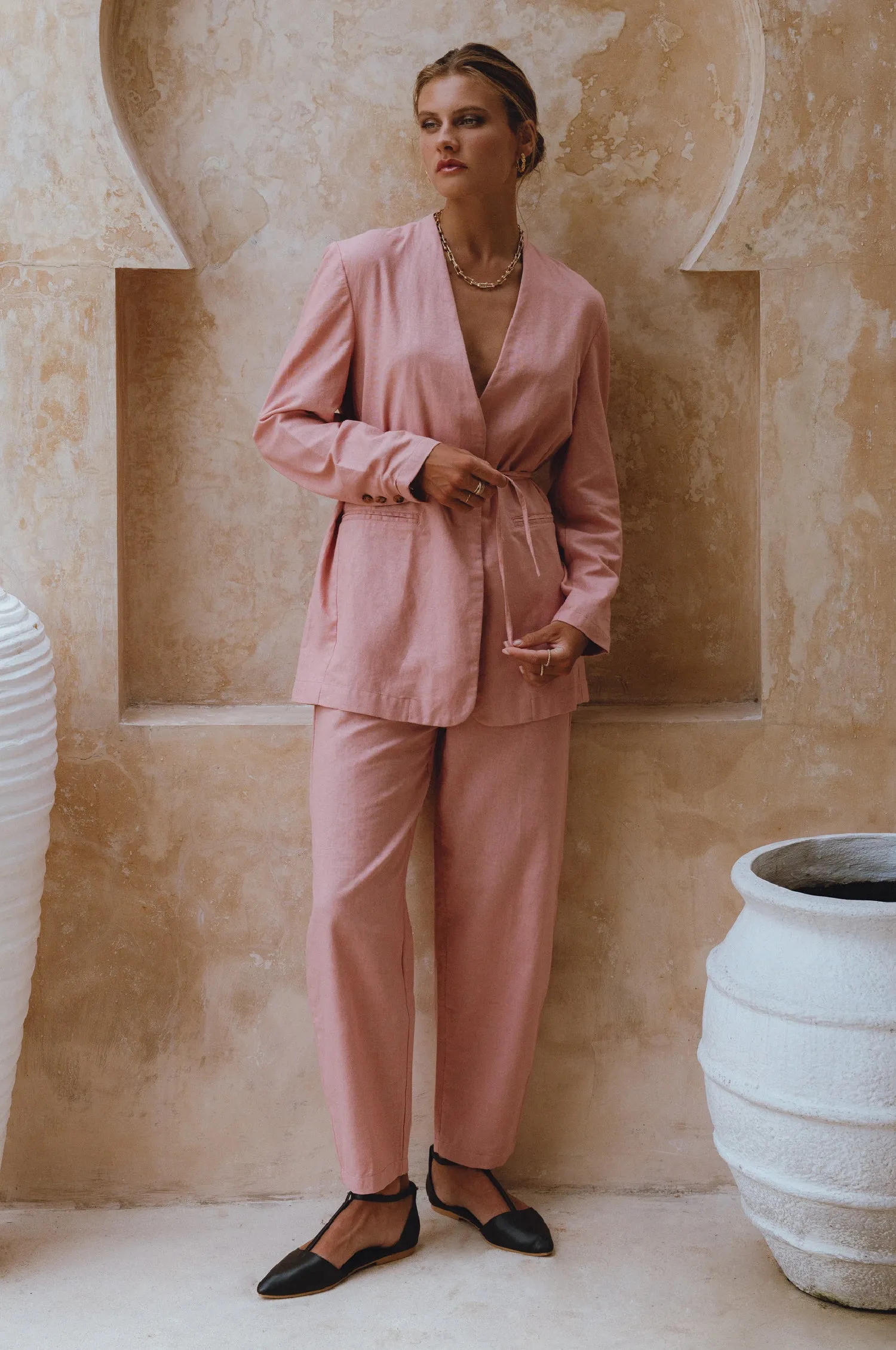 Mia Linen Blazer
