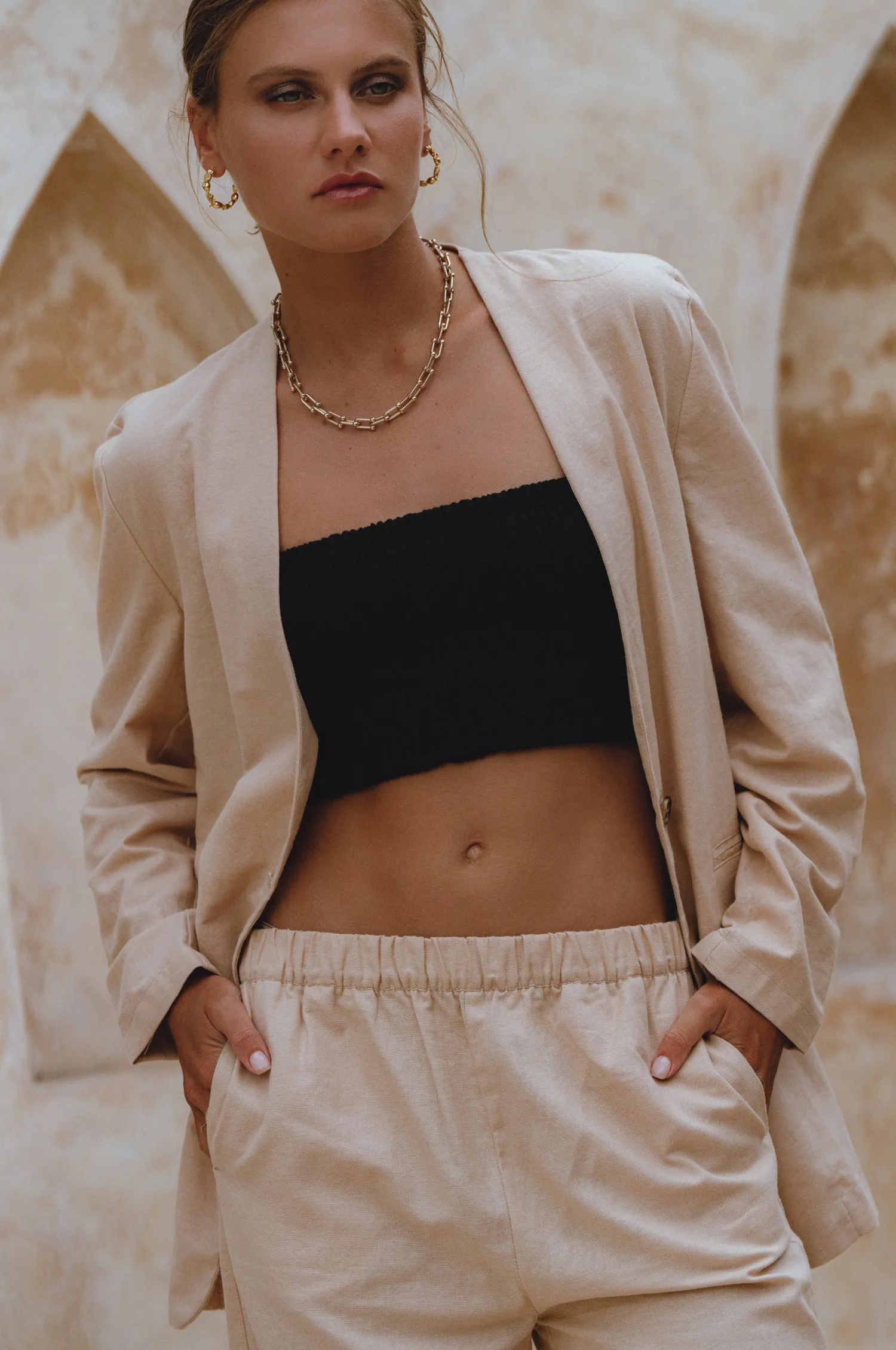 Mia Linen Blazer