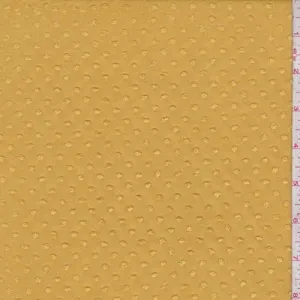 Mustard Clip Dot Knit Fabric