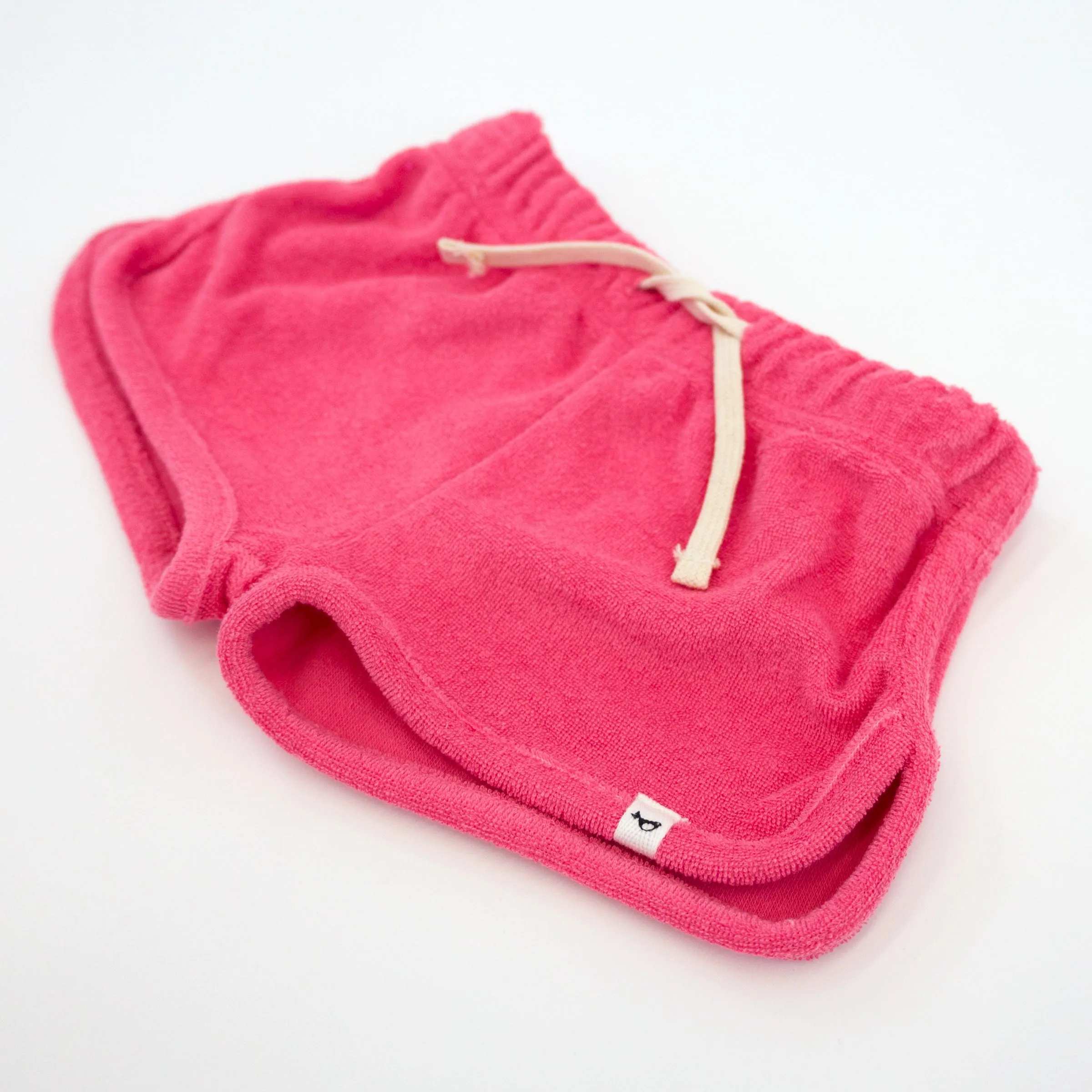 oh baby! Cotton Terry Drawstring Shorter Track Shorts - Watermelon