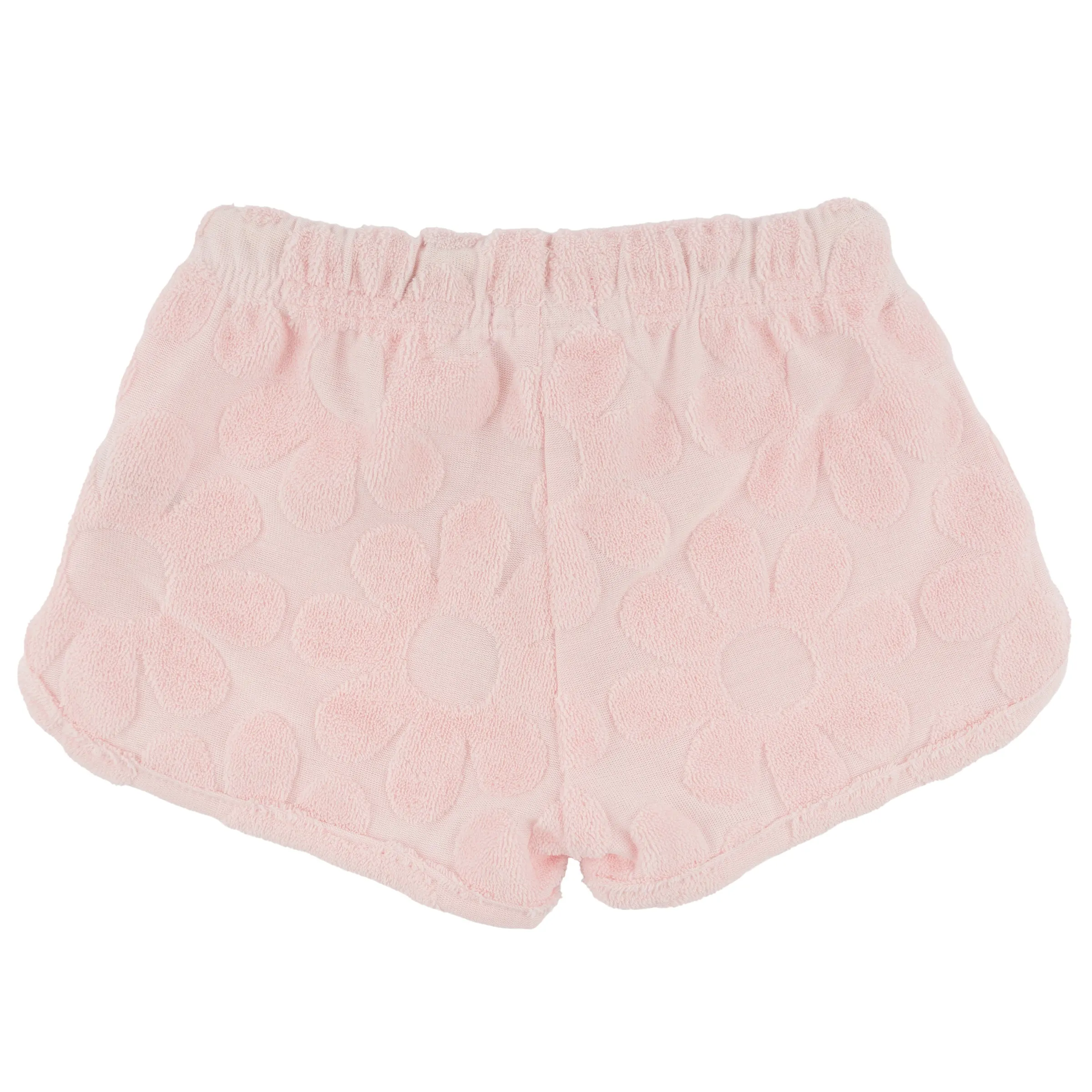 oh baby! Lottie Sculpted Terry Shorts - Daisies - Pale Pink