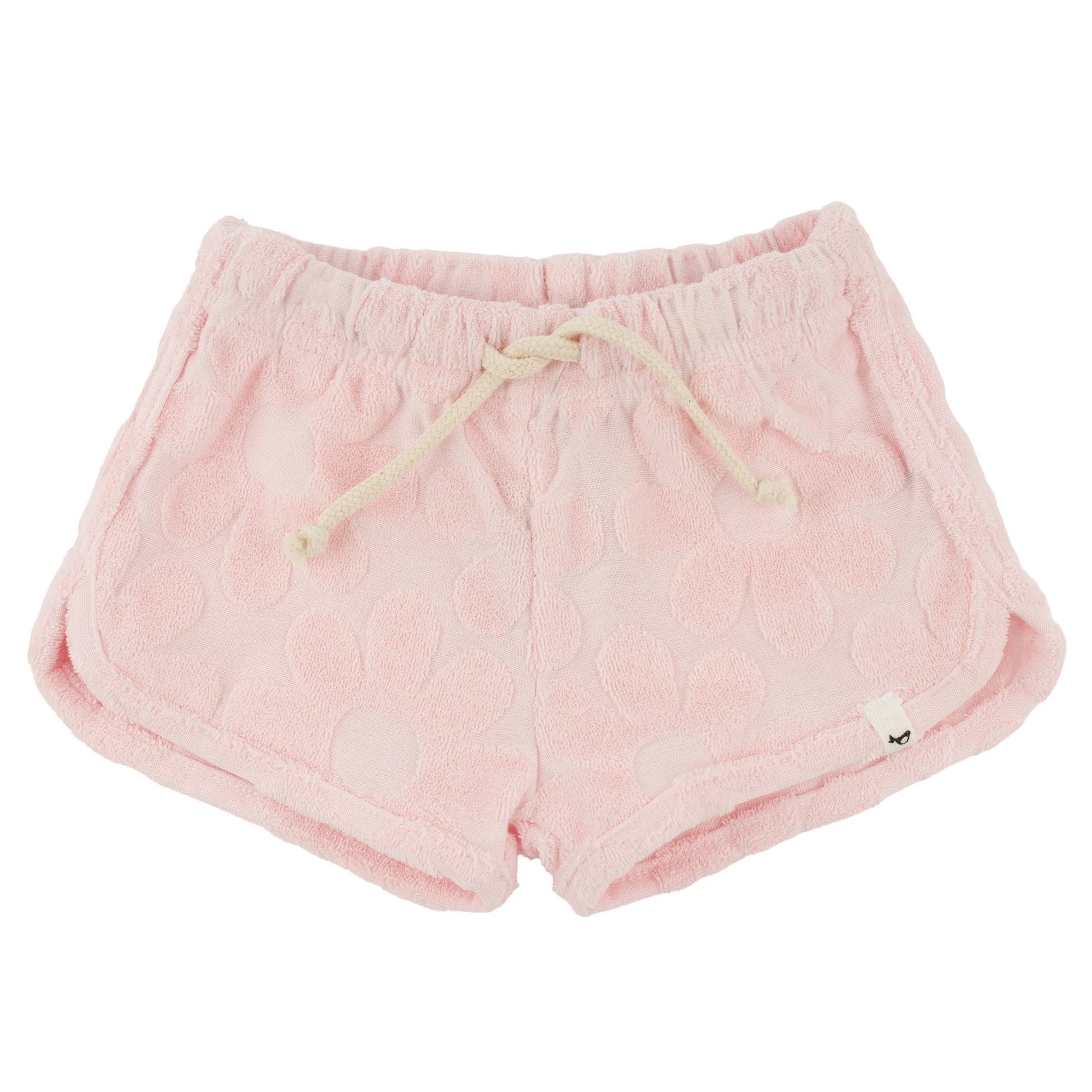 oh baby! Lottie Sculpted Terry Shorts - Daisies - Pale Pink