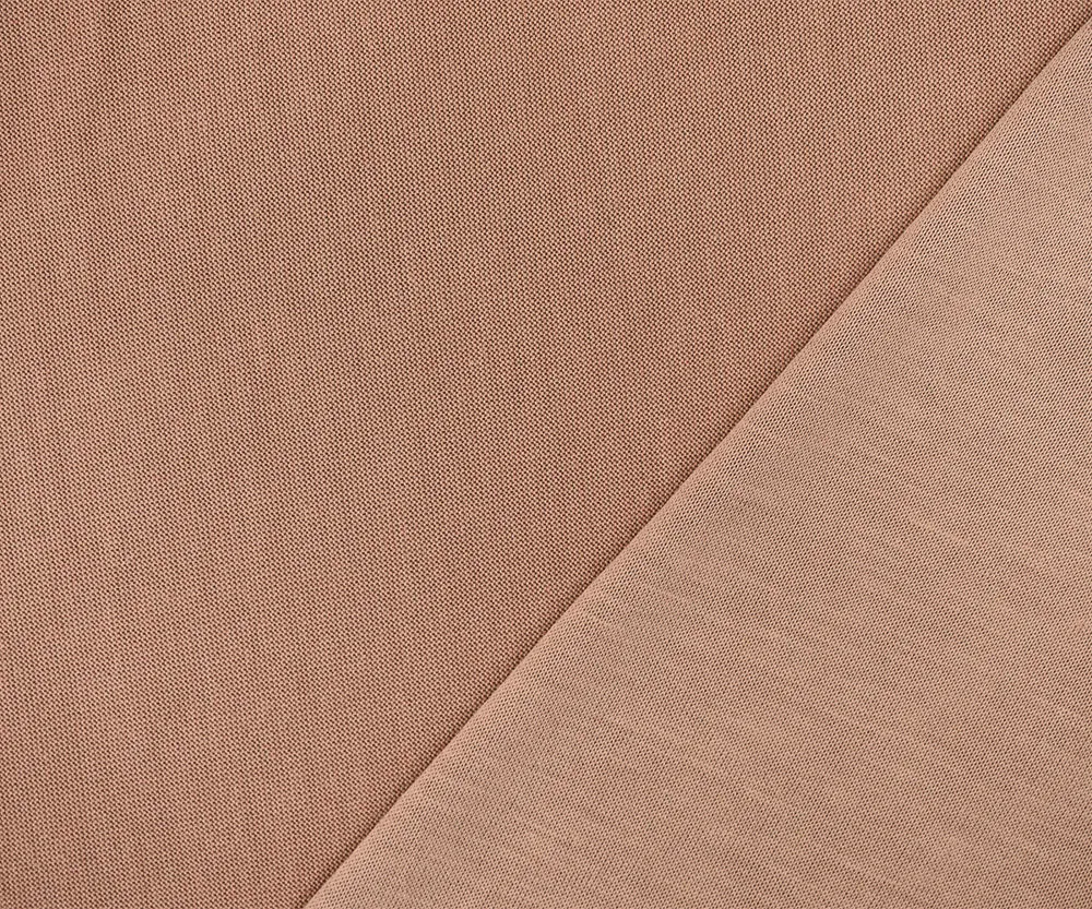 Peach Washed Modal Polyester Stretch Spandex Jersey Knit Fabric