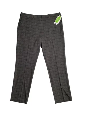 Perry Ellis Portfolio Mens Modern Fit Resolution Pants Charcoal Grey 42 x 30