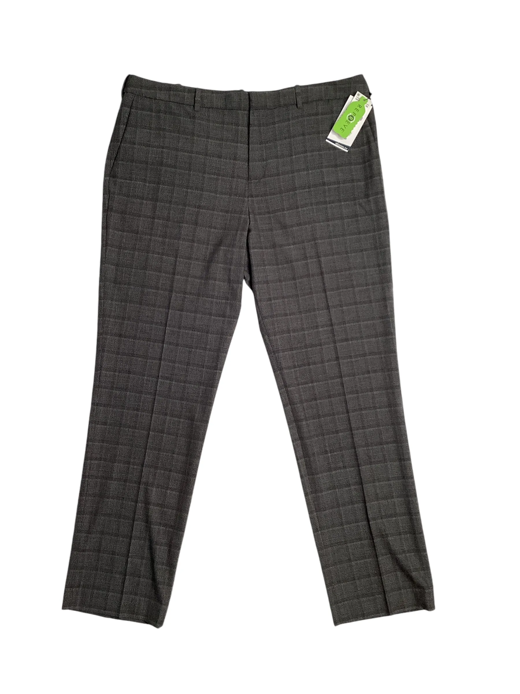 Perry Ellis Portfolio Mens Modern Fit Resolution Pants Charcoal Grey 42 x 30