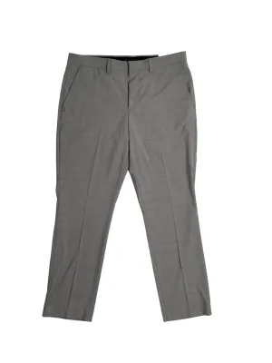 Perry Ellis Portfolio Mens Slim Fit Stretch Flat Front Pant Dark Grey 32 x 32