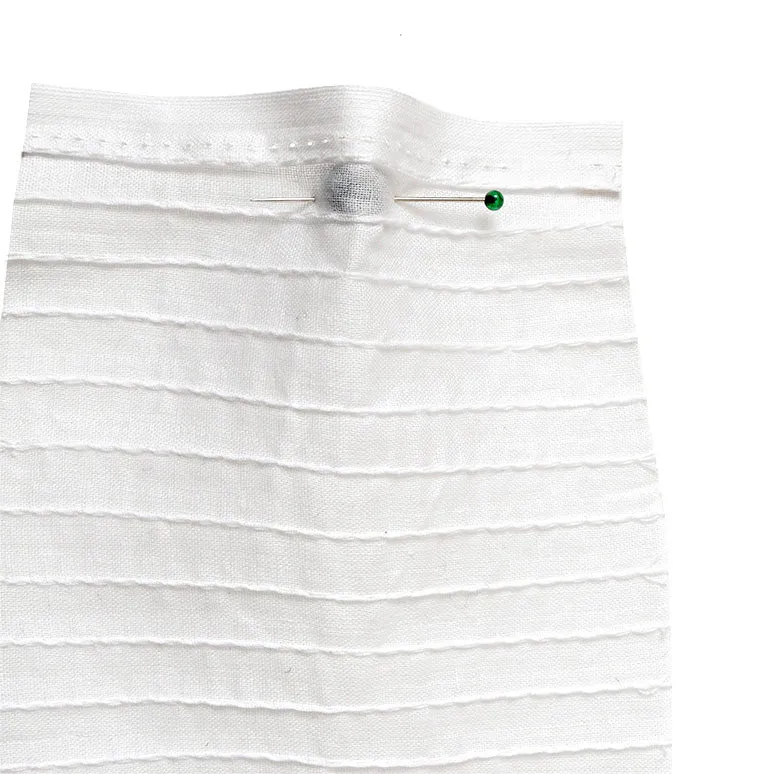 Pin Tuck Cotton White
