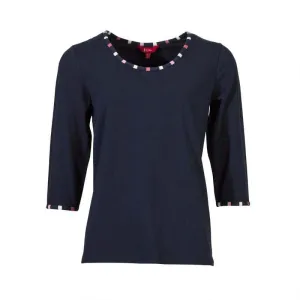 Pixie Top in Navy Blue Mix