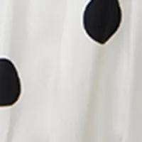 Plus Poplin Polka Dot Shirt Dress