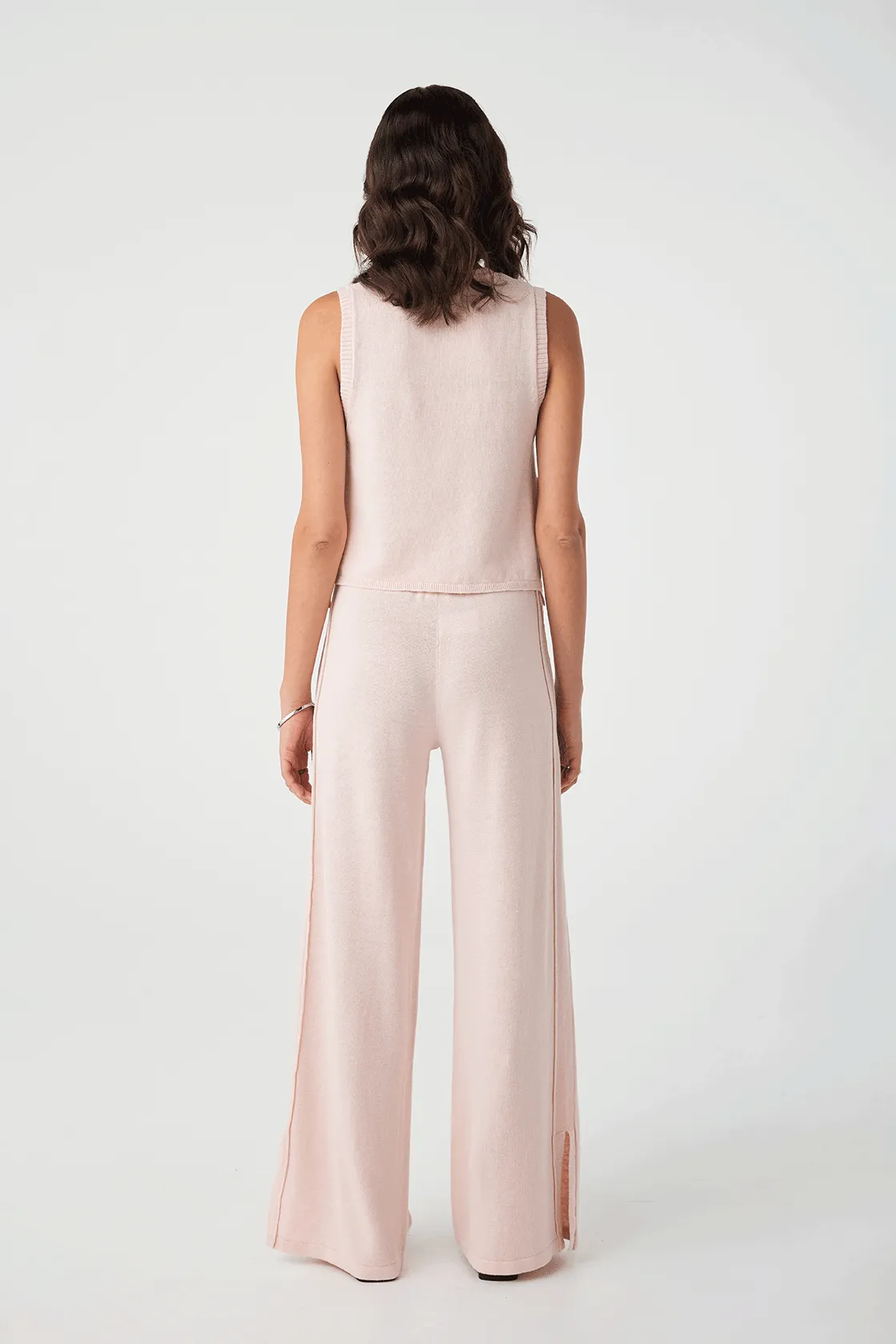 Poppy Cotton Linen Tank - Soft Pink