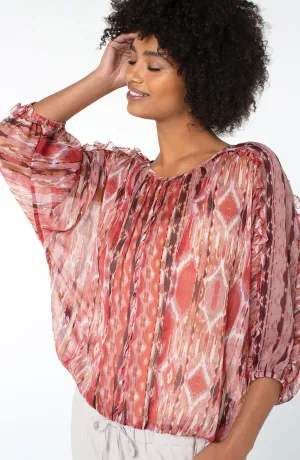 Ruffle Sleeve Dolman Popover
