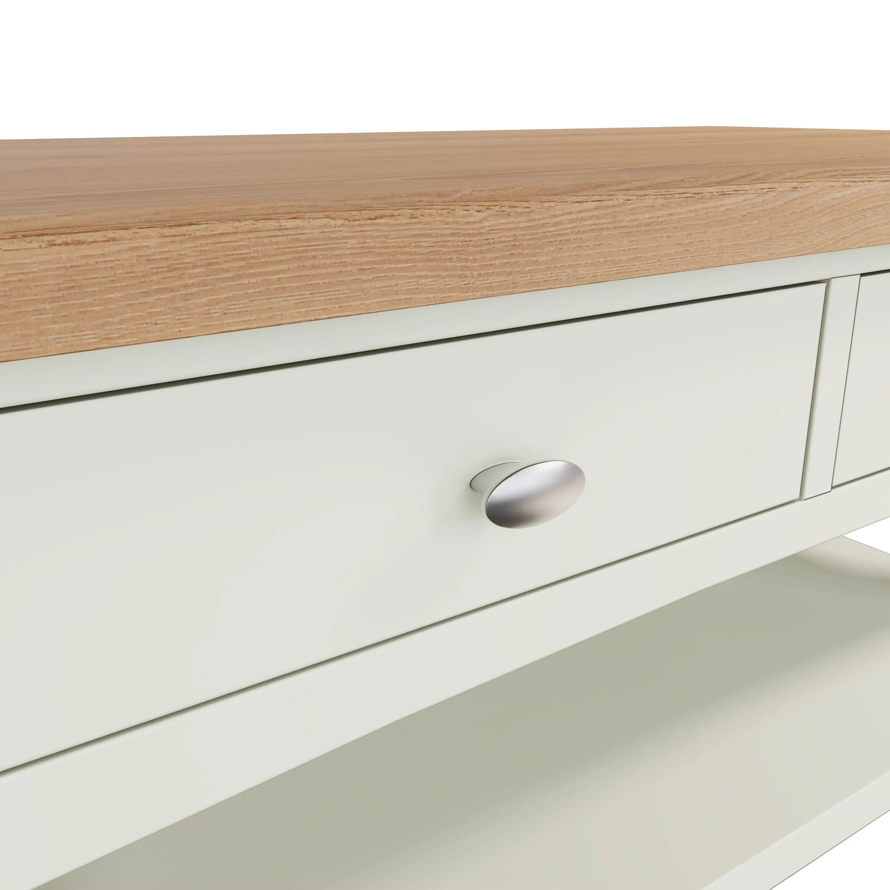 Salisbury Pure White Coffee Table Large 90 x 50 x 45 cm