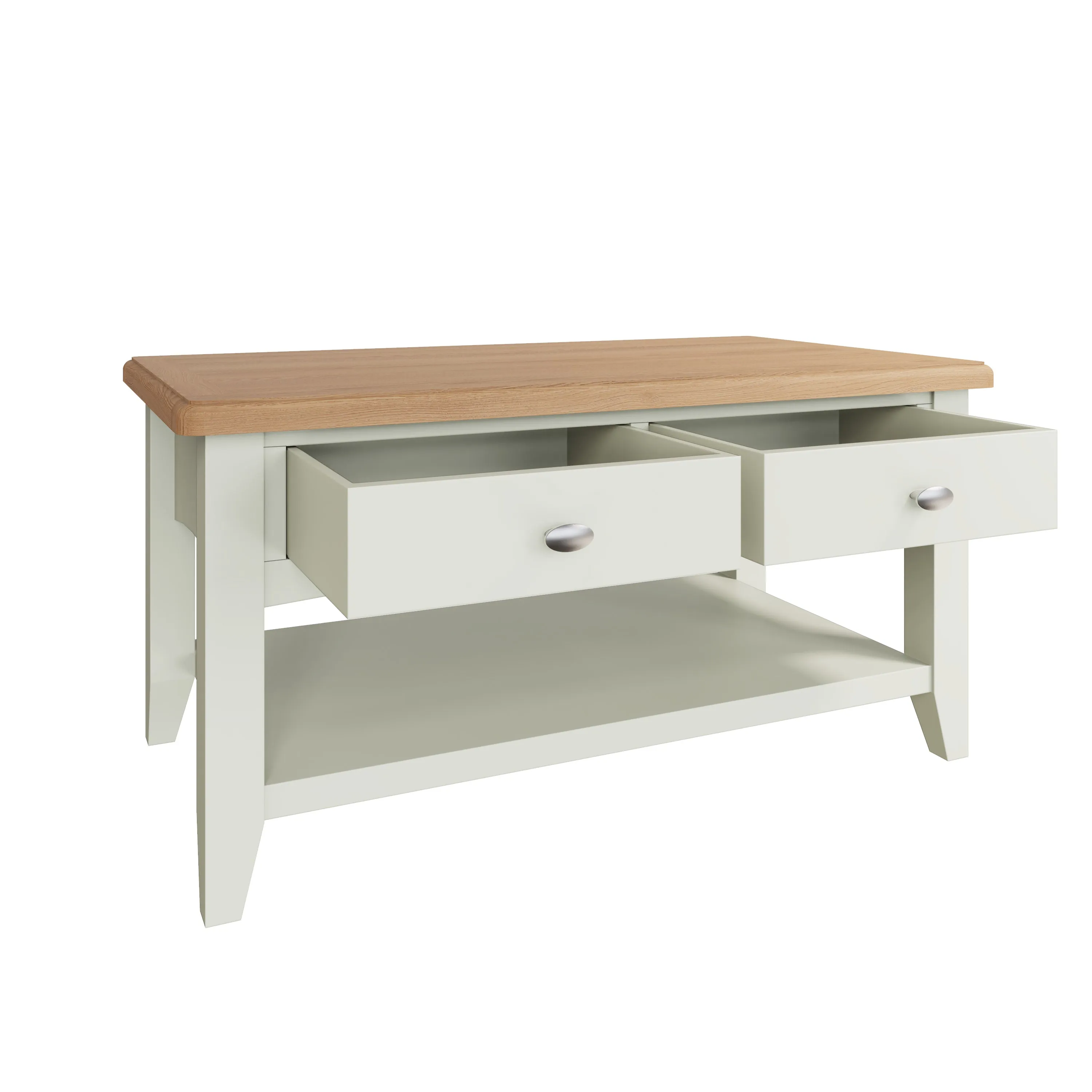 Salisbury Pure White Coffee Table Large 90 x 50 x 45 cm