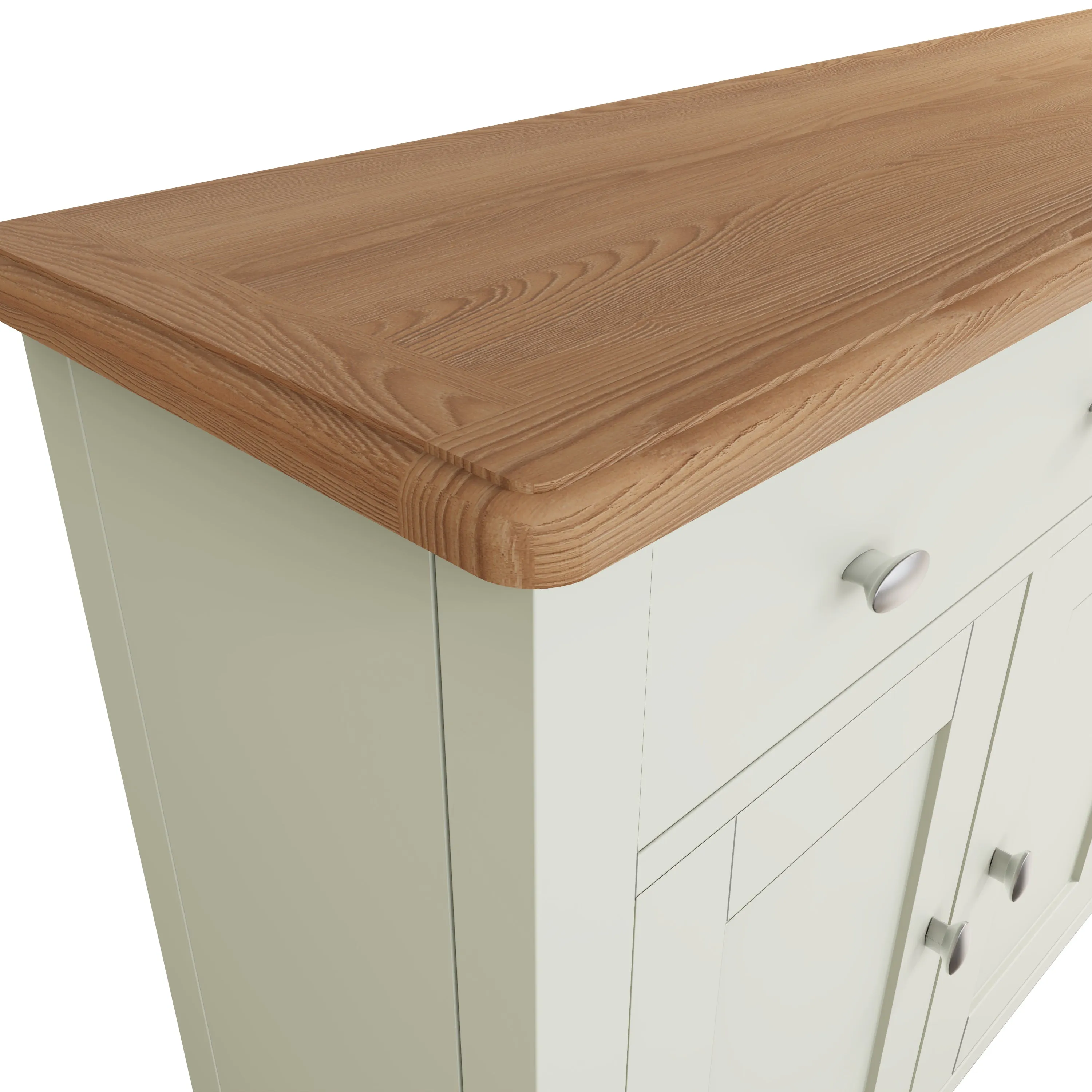 Salisbury Pure White Sideboard with 3 Doors 130 x 40 x 85 cm