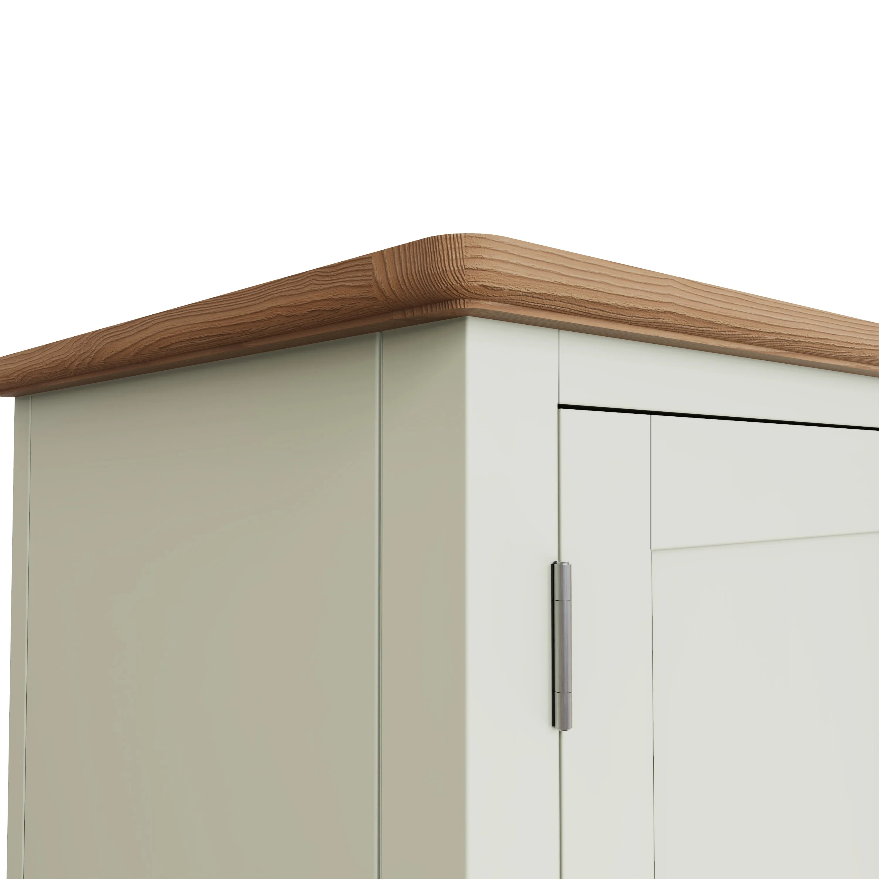 Salisbury Pure White Wardrobe 2 Door with Drawer 90 x 52 x 185 cm