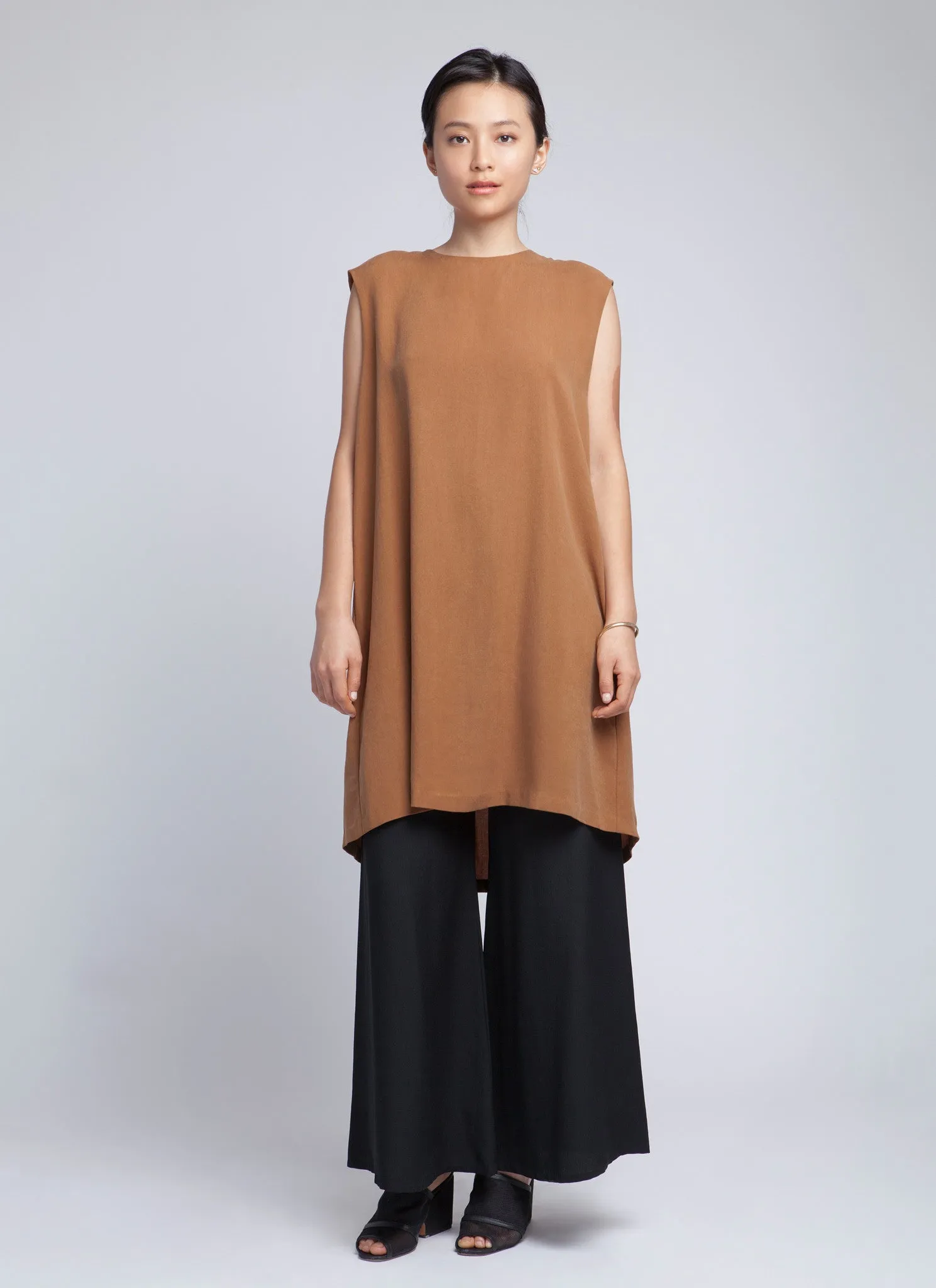 Song Tu Wide Leg Silk Pants - Black