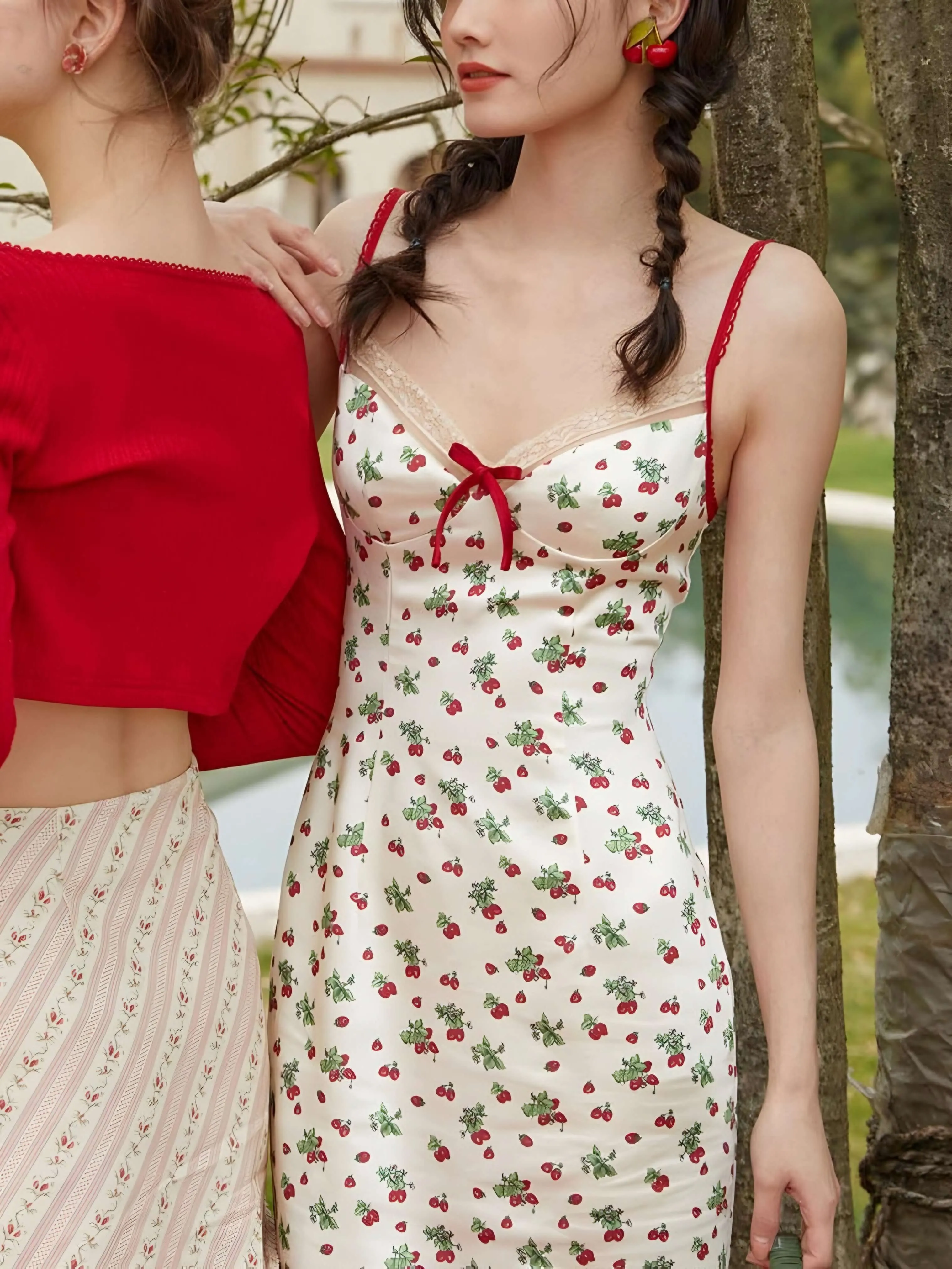 Wenkouban-Christmas Thanksgiving Gift New Year's Eve Dress party look inspos back to school dress  Strawberry Farm Dress