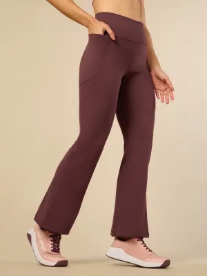 Women's COMFlex Dark Brown Performance Flare Pants