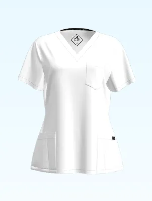 Women's Petite Scrub Top